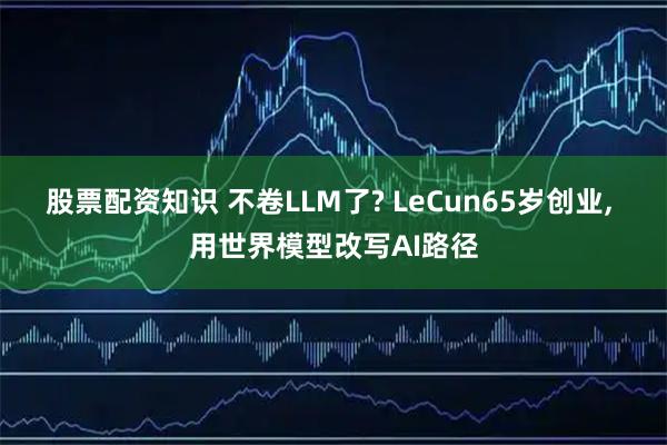 股票配资知识 不卷LLM了? LeCun65岁创业, 用世界模型改写AI路径